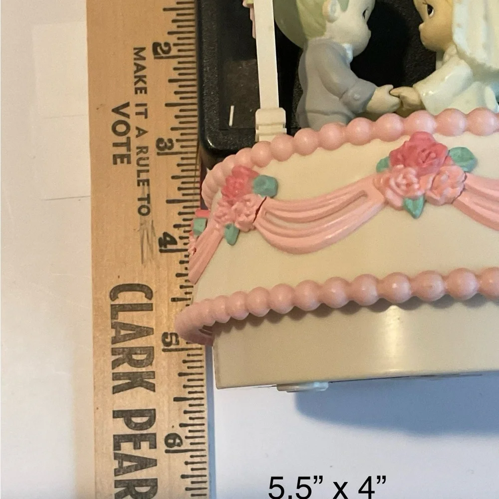 Precious Moments “May God Bless Your Wedding” Musical Cake Topper - NIB